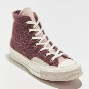 CONVERSE Chuck Taylor 70 Fuzzy Utility High Top Sneaker Size 9 in Wine +…